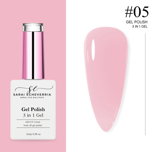 3 in 1 Gel Polish #5- Sunset Pink
