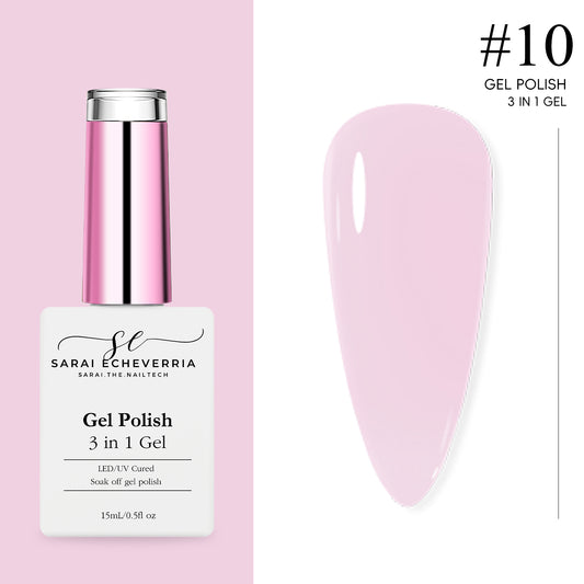 3 in 1 Gel Polish #10 - Rosie Pink