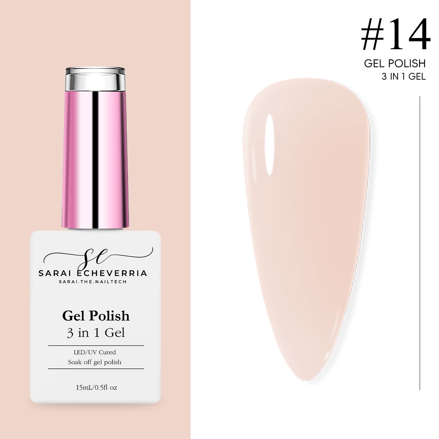 3 in 1 Gel Polish #14 Soft Cashmere