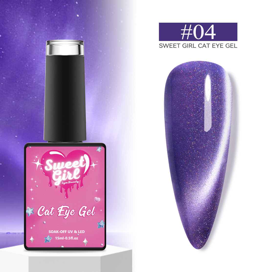 Sweet Girl- #4 Cat Eye Gel Polish
